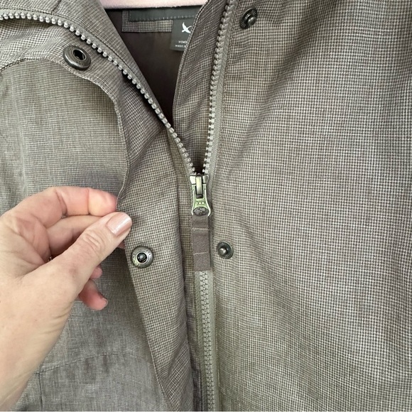 Eddie Bauer Weather Edge Rain Jacket Women's Hooded - Brown - Picture 4 of 11